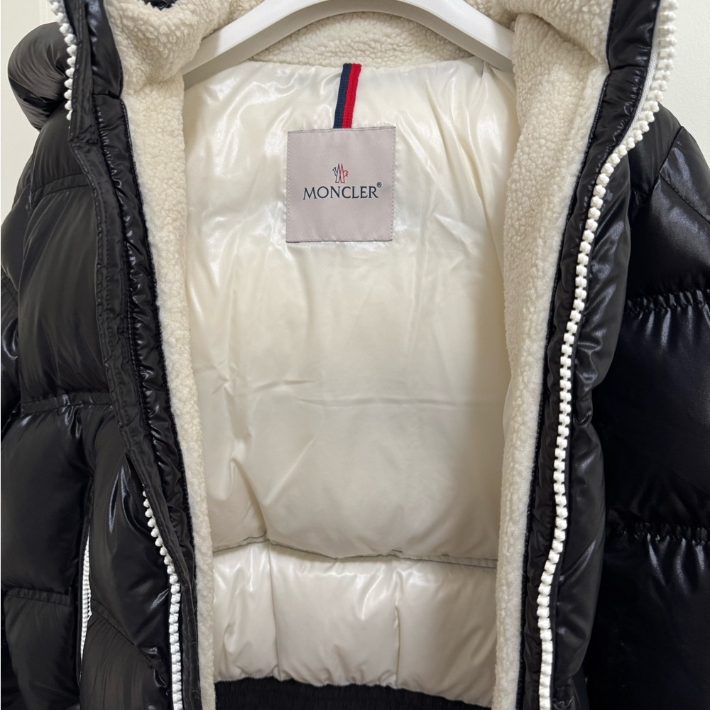 Moncler Glossy Black Puffer Coat - Picture 4 of 7